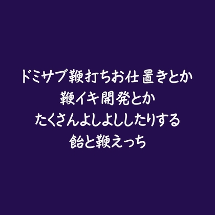 ドミサブ鞭打ちお仕置きとか鞭イキ開発とかたくさんよしよししたりする飴と鞭えっち