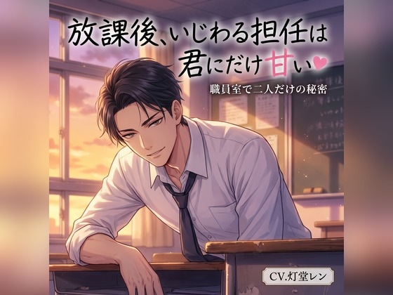 放課後、いじわる担任は君にだけ甘い♡〜職員室で声を殺して、耳舐め&amp;甘やか中出しで卒業まで溺愛される話〜【専門学校/バイノーラル】
