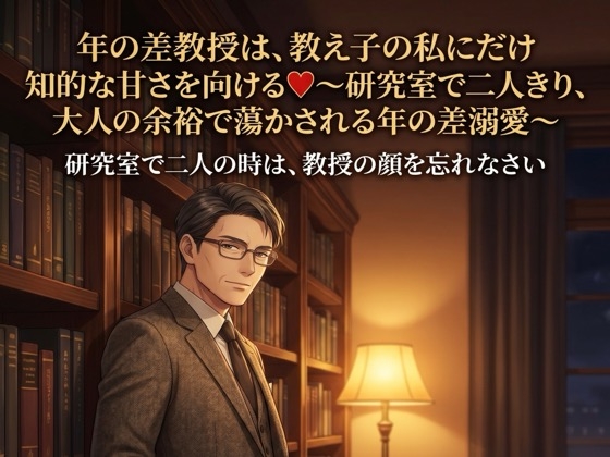 年の差教授は、教え子の私にだけ知的な甘さを向ける♡〜研究室で二人きり、大人の余裕で蕩かされる年の差溺愛〜【年の差/教授/溺愛/バイノーラル】