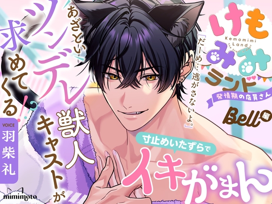 【ねこみみ】「だーめ…逃がさないよ。」あざといツンデレ獣人キャストが求めてくる!?寸止めいたずらでイキがまん〈けもみみランド〜発情期の店員さん〜/BELL〉